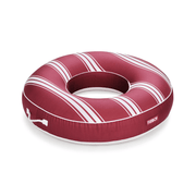 Red Striped Fabric Covered Tube Float